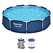 Bestway Opzetzwembad Steel Pro set (Ø x h: 305 x 76 cm, Blauw, 4.678 l) | BAUHAUS