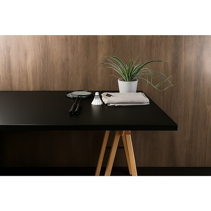 Ploča za stol  (Crna, 200 cm x 90 cm x 25 mm) | BAUHAUS