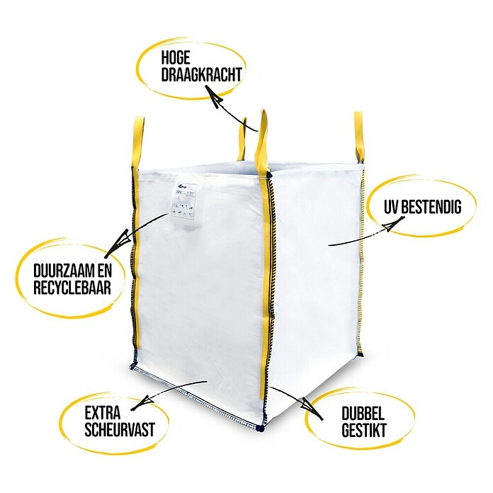 Stortslurf Big Bag (1 m³, Wit) | BAUHAUS