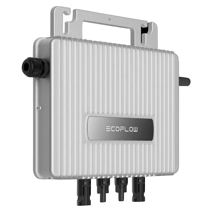 EcoFlow Wechselrichter - 800 W - Nahaufnahme eines EcoFlow-Mikrowechselrichters, der Solarenergie effizient in nutzbaren Strom umwandelt.