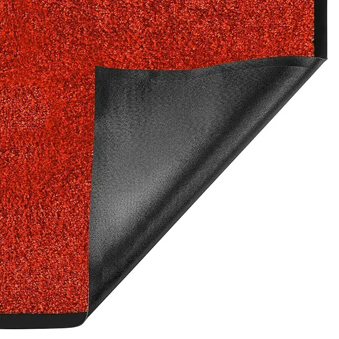 Fußmatte Rhine - Rot, 180 x 120 cm, 100 % Polyamid - Roter Teppich mit rutschfester, gerippter Unterseite für sicheren Halt auf verschiedenen Bodenbelägen. Strapazierfähig und pflegeleicht.