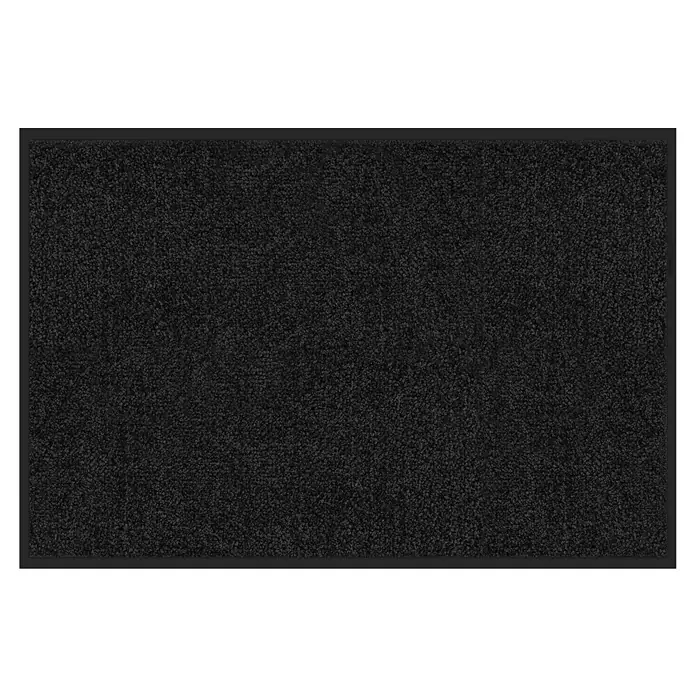 Fußmatte Rhine - Schwarz, 200 x 200 cm, 100 % Polyamid - Schmutzfangmatte in Anthrazit mit strapazierfähiger Oberfläche und robuster Umrandung für den Innenbereich.