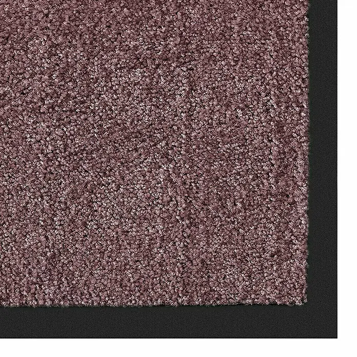 Fußmatte Rhine - Lila, 300 x 120 cm, 100 % Polyamid - Detailaufnahme eines violetten Teppichs mit dunkler Umrandung, der Textur und Wärme ausstrahlt.