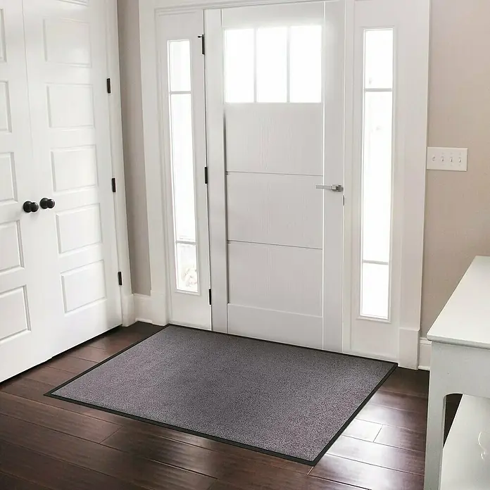 Fußmatte Rhine - Beige/Grau, 600 x 90 cm, 100 % Polyamid - Fußmatte aus strapazierfähigem Material für den Innenbereich, perfekt für Flur oder Eingangsbereich.