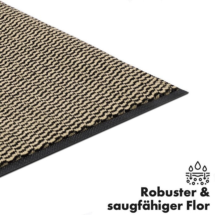 Fußmatte Sky Novo (Ocker/Schwarz, 90 x 60 cm, 100 % Polypropylen) | BAUHAUS