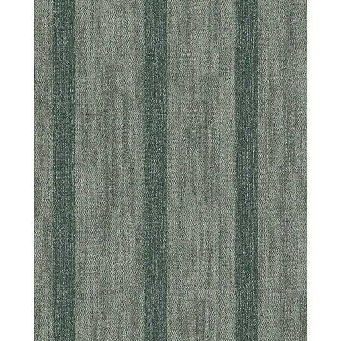 Schöner Wohnen Vliestapete (Grün/Grau, Streifen, 10,05 x 0,53 m)