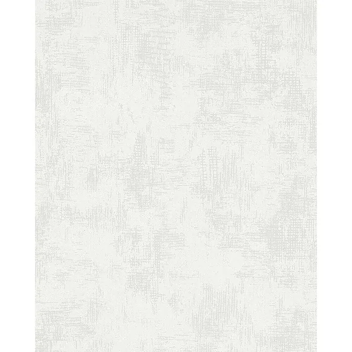 Marburg Nabucco Vliestapete Shadow - Weiß, Uni, 10,05 x 0,53 m - Eine Textur in Weiß mit subtilen grauen Akzenten, die eine vielseitige und schlichte Eleganz für verschiedene Anwendungen bietet.