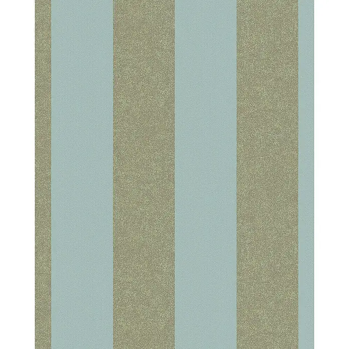 Marburg La Veneziana IV Vliestapete - Grün, Streifen, 10,05 x 0,53 m - Stilvolle Tapete mit breiten Streifen in Beige und Blau, die jedem Raum eine elegante und moderne Note verleiht. Ein echter Hingucker für Ihr Zuhause!