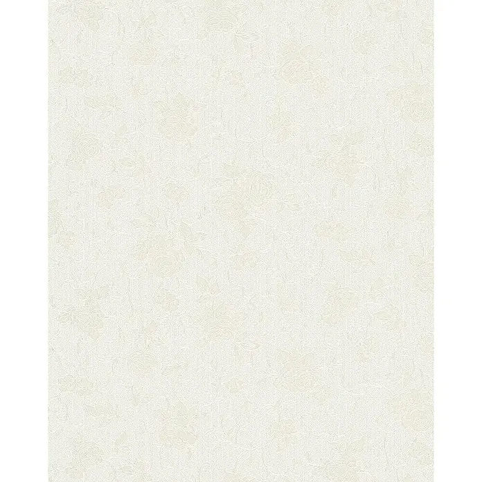 Marburg Home Classic Belvedere Vliestapete Allover-Ranke - Hellbeige, Floral, 10,05 x 0,53 m - Zartes, florales Tapetenmuster in einem dezenten Weißton, ideal für eine elegante und ruhige Raumgestaltung.