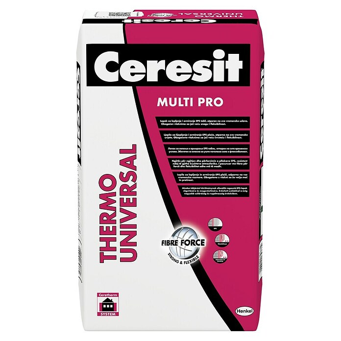 Ceresit Ljepilo za izolacijske ploče Thermo Universal  (Sive boje, 25 kg) | BAUHAUS