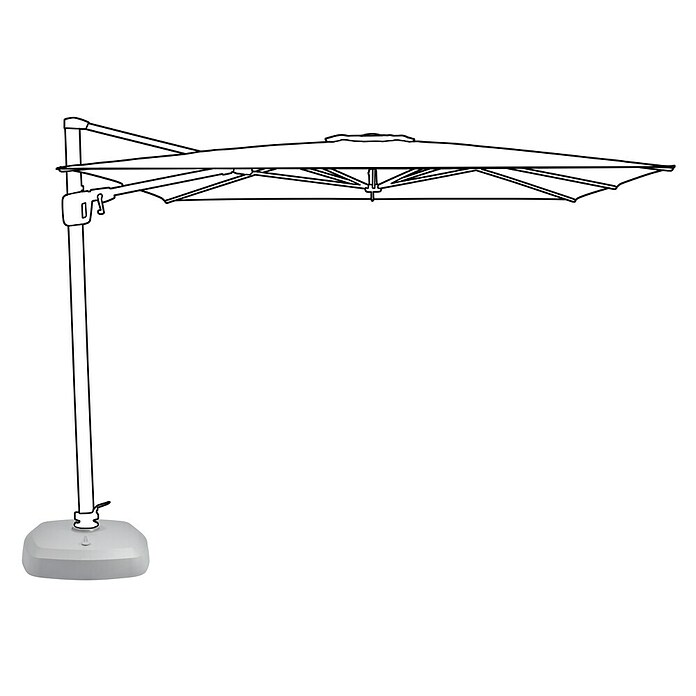 Suncomfort Schirmständer (L x B: 91,5 x 91,5 cm, Passend für: Suncomfort Ampelschirme, Grau) | BAUHAUS