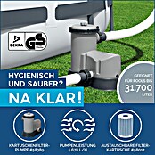 Bestway Opzetzwembad Steel Pro MAX (Ø x h: 488 x 122 cm, Grijs, 19.480 l) | BAUHAUS