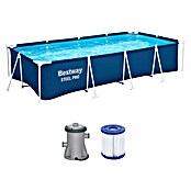 Bestway Opzetzwembad Steel Pro Set 400 (l x b x h: 400 x 211 x 81 cm, Blauw, 5.700 l) | BAUHAUS