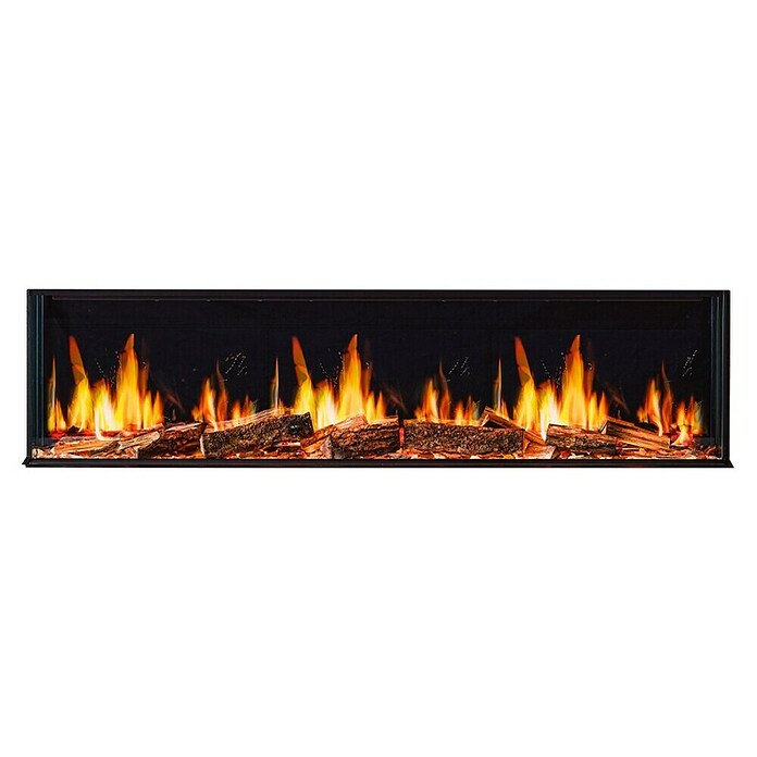 Focalpoint Chimenea eléctrica Ennolux LCD 59 (1.400 W, Gris/Negro, L x An x Al: 21,95 x 152,5 x 53 cm) | BAUHAUS