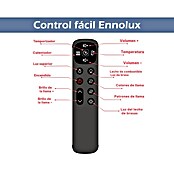 Focalpoint Chimenea eléctrica Ennolux LCD 59 (1.400 W, Gris/Negro, L x An x Al: 21,95 x 152,5 x 53 cm) | BAUHAUS