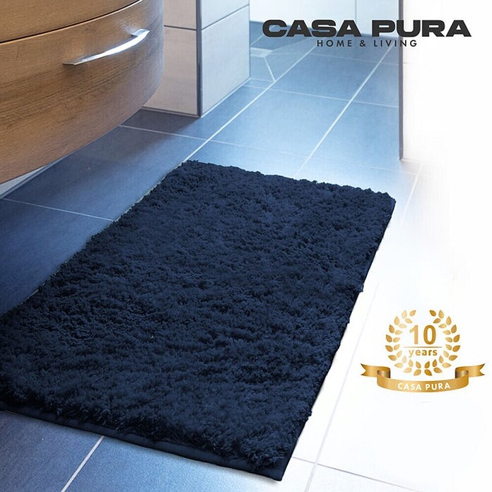 Floordirekt Badteppich Sky (80 x 50 cm, Dunkelblau, 100% Polyester) | BAUHAUS