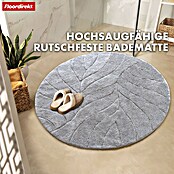 Floordirekt Badteppich Maris (120 x 120 cm, Silber, 100% Polyester) | BAUHAUS