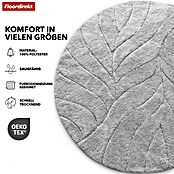 Floordirekt Badteppich Maris (120 x 120 cm, Silber, 100% Polyester) | BAUHAUS
