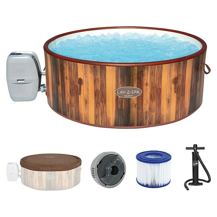 Bestway Lay-Z-Spa Prenosni masažni bazen Helsinki  (Ø x V: 180 x 66 cm, 1.123 l) | Napihljivi masažni bazeni | Masažni bazeni | Bazeni | Vrt in prosti čas | Izdelki | BAUHAUS