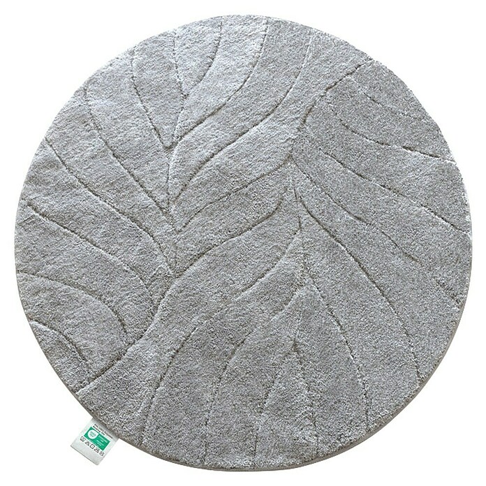 Floordirekt Badteppich Maris (120 x 120 cm, Silber, 100% Polyester) | BAUHAUS