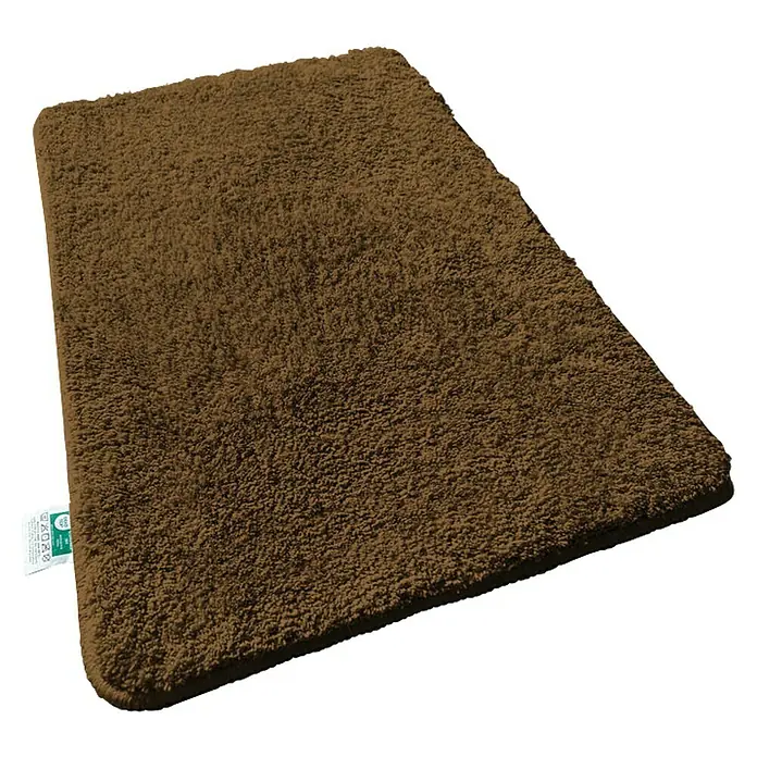 Floordirekt Badteppich Sky - 150 x 80 cm, Braun, 100% Polyester - Ein rechteckiger, brauner und weicher Badteppich. Hervorragend geeignet, um Ihrem Badezimmer einen Hauch von Wärme und Komfort zu verleihen.