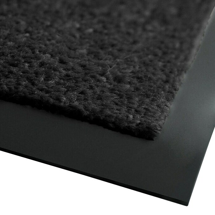 Fußmatte Monochrom (Schwarz, 90 x 60 cm, 100 % Polyamid) | BAUHAUS