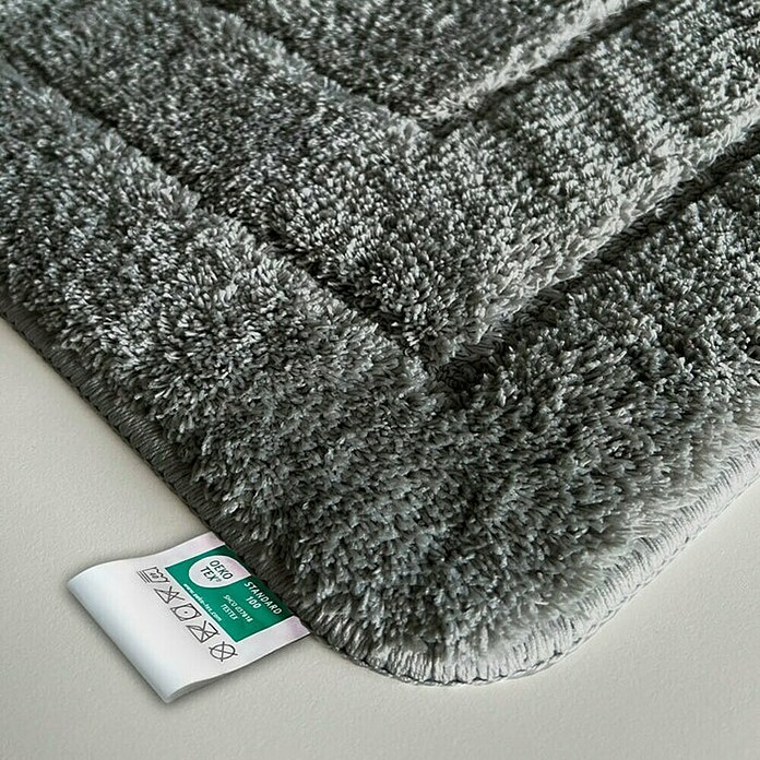 Floordirekt Badteppich Atlantis (120 x 70 cm, Dunkelgrau, 100% Polyester) | BAUHAUS