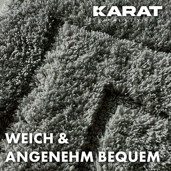 Floordirekt Badteppich Atlantis (120 x 70 cm, Dunkelgrau, 100% Polyester) | BAUHAUS
