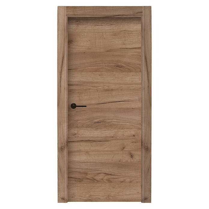 Pack puerta de interior Cognac (82,5 x 203 cm, Derecha, Marrón) | BAUHAUS