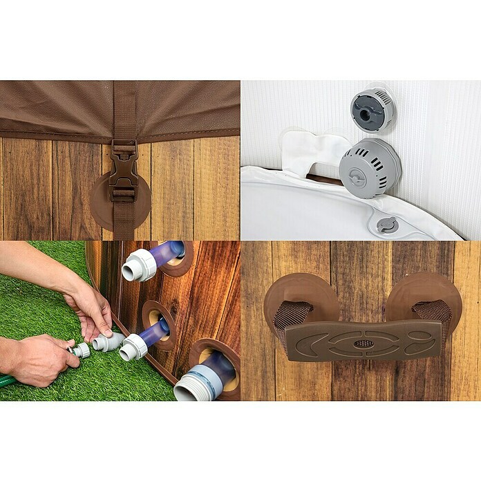 Bestway Lay-Z-Spa Prenosni masažni bazen Helsinki  (Ø x V: 180 x 66 cm, 1.123 l) | Napihljivi masažni bazeni | Masažni bazeni | Bazeni | Vrt in prosti čas | Izdelki | BAUHAUS