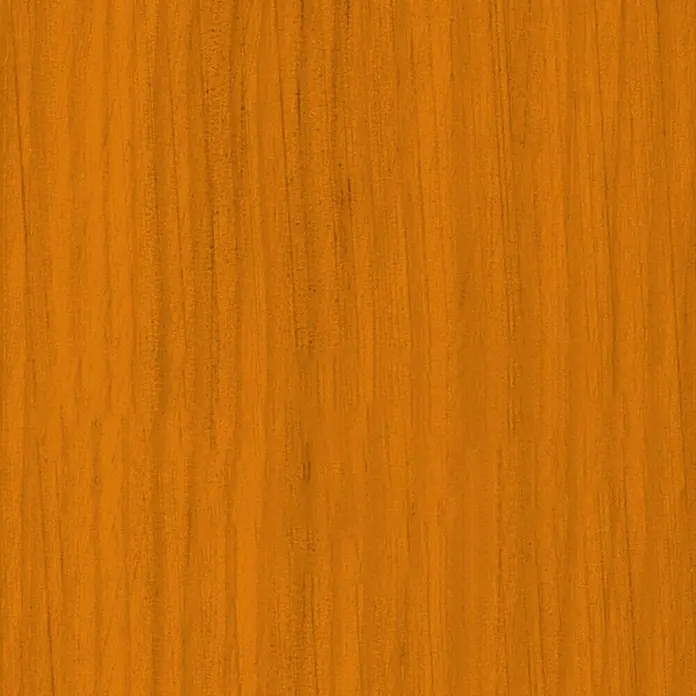 Bondex Holzlasur - Oregon Pine, 750 ml, Glänzend - Detailaufnahme eines braun-orangenen Holzfurniers mit feiner Maserung und Textur. Ideal für Möbeldesign und Innenausbauprojekte.