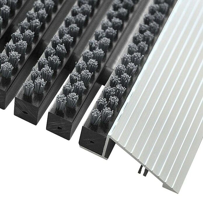 Fußmatte Profi Brush (Grau, 60 x 40 cm, 100 % Nylon) | BAUHAUS