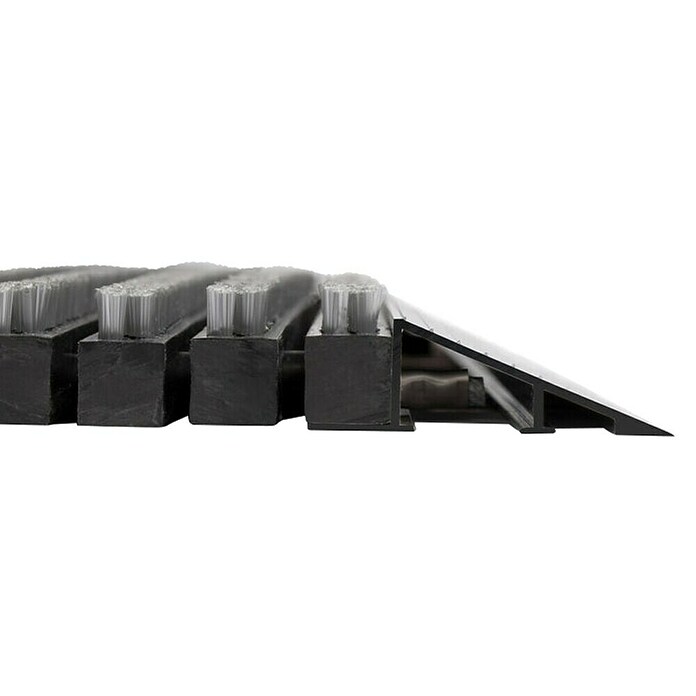 Fußmatte Power Brush (Grau, 90 x 60 cm, 100 % Nylon) | BAUHAUS