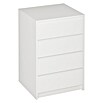 Cómoda K-762 (L x An x Al: 45 x 50 x 73,4 cm, Blanco, Número de cajones: 4)