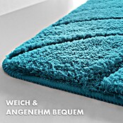 Floordirekt Badteppich Maris (80 x 50 cm, Türkis, 100% Polyester) | BAUHAUS