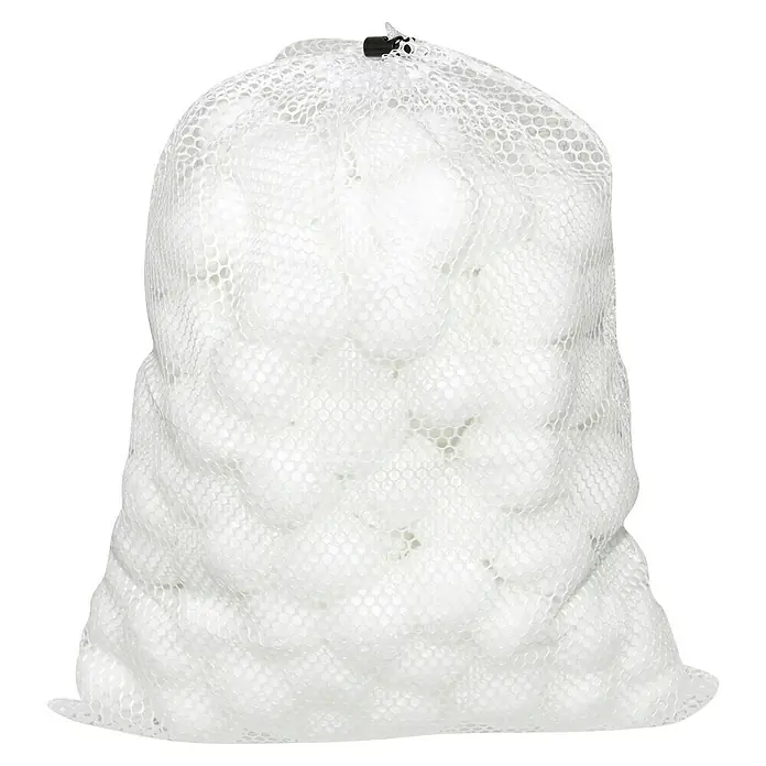 Bestway Flowclear Filterbälle - 500 g - Ein Netz voller weißer Tischtennisbälle, ideal für Training oder Freizeitspiele. Perfekt für Vereine und Hobbyspieler geeignet.