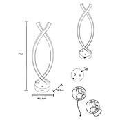 Globo Stolna LED svjetiljka Hela  (Visina: 41 cm, Crna, Topla bijela) | BAUHAUS