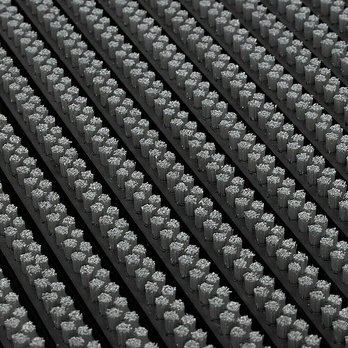 Fußmatte Power Brush (Grau, 90 x 60 cm, 100 % Nylon) | BAUHAUS