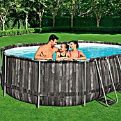 Bestway Opzetzwembad Power Steel (l x b x h: 610 x 366 x 122 cm, Houtlook, 20.241 l) | BAUHAUS