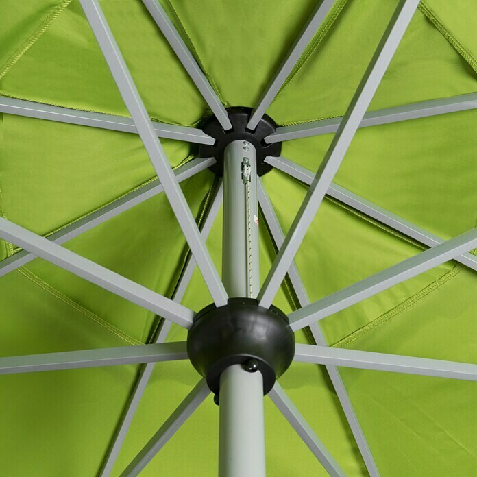 Doppler Active Kurbelschirm (Fresh Green, Durchmesser: 380 cm)