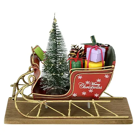 Dekofigur Weihnachtsschlitten