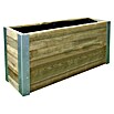 Forest-Style Jardinera Bambou (Largo: 80 cm, Marrón)