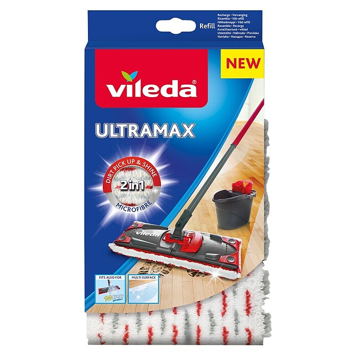Vileda Ultramat Mikrofaser-Wischbezüge 2in 1 (Mikrofaser) | BAUHAUS