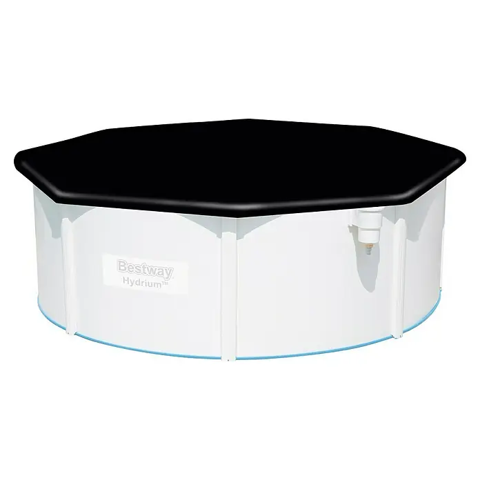 Bestway Pool-Abdeckplane - Durchmesser: 401 cm, Material: Kunststoff - Bestway Hydrium Pool mit robustem Stahlrahmen. Ideal für den Garten, bietet der Pool langanhaltenden Badespaß für die ganze Familie.