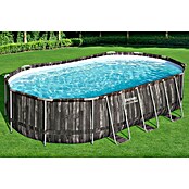 Bestway Opzetzwembad Power Steel (l x b x h: 610 x 366 x 122 cm, Houtlook, 20.241 l) | BAUHAUS