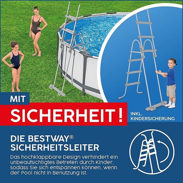 Bestway Zwembadladder 107cm () | BAUHAUS