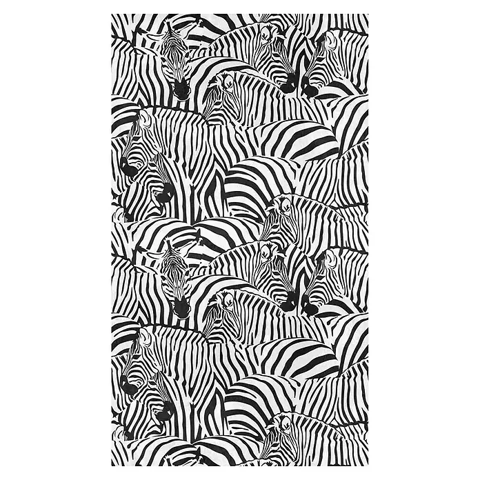 A.S. Création The Wall 3 Fototapete Zebra - B x H: 159 x 280 cm, Vlies - Ein Muster aus Zebras, die sich überlappen, erzeugt ein dynamisches und lebhaftes Design. Kontrastreiche Streifen schaffen ein auffälliges visuelles Erlebnis.