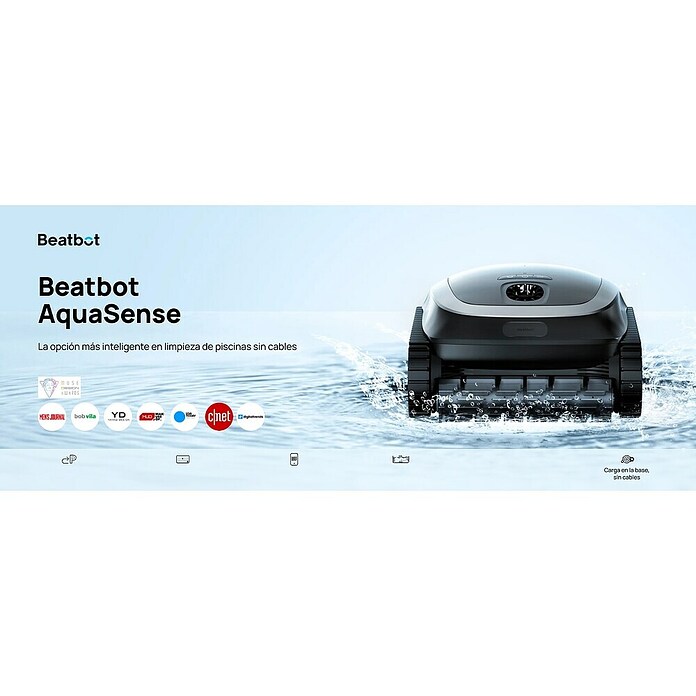 Beatbot Robot de piscina Aquasense (Funcionamiento con batería, Específico para: Piscinas de hasta 21 x 10 m, Potencia de filtración: 21 m³/h) | BAUHAUS