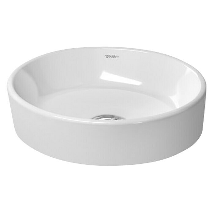 Duravit Starck 2 WaschschaleDurchmesser: 43,5 cm, Ohne Spezialglasur, Hahnloch: Ohne, Ohne Überlauf, Weiß Front View