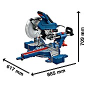 Bosch Professional Kapp- & Gehrungssäge GCM 340-305D (1 800 W, Durchmesser Sägeblatt: 305 mm, Leerlaufdrehzahl: 4 050 U/min) | BAUHAUS